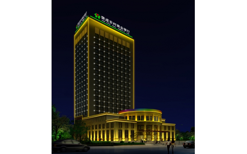 榮成農信大廈標識，壓克力發光大字.LED外露發光大字工程,發光字,LED發光字